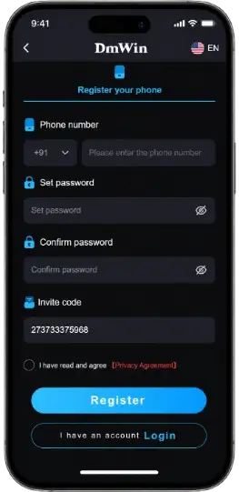 Dm Win Register